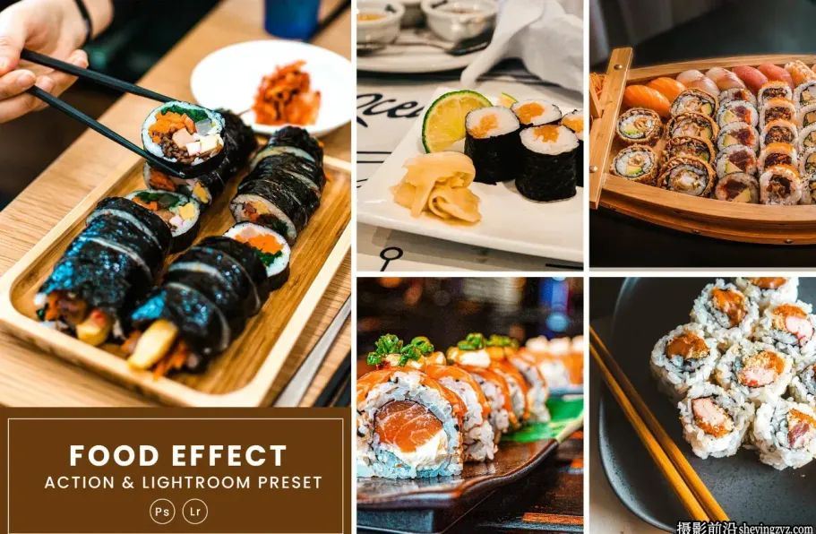 美食摄影胶片风格调色LR预设 Food Effect Lightrom Presets
