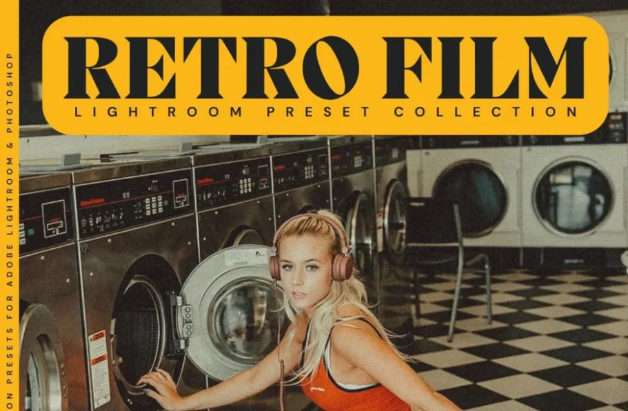 10种复古胶片后期调色lr预设LOUMARKS Retro Film Lightroom Presets