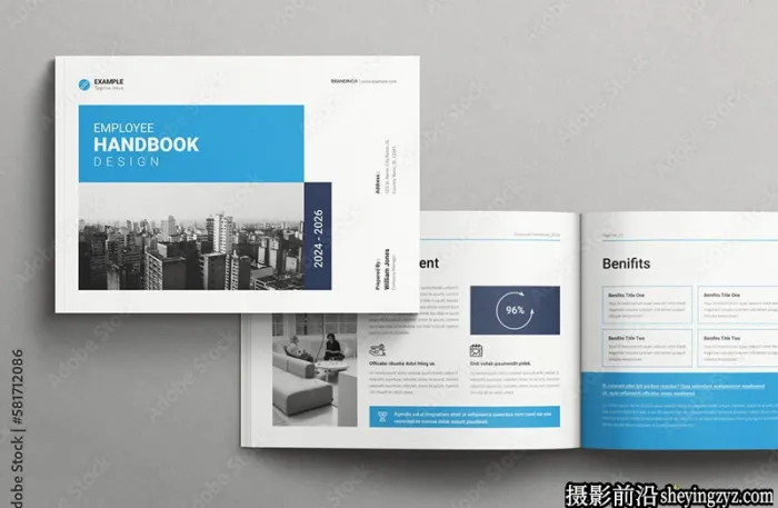 公司员工手册模板InDesign模板