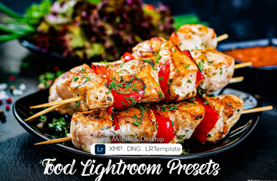 美食调色LR调色预设ACR预设及手机调色滤镜Food Lightroom Presets