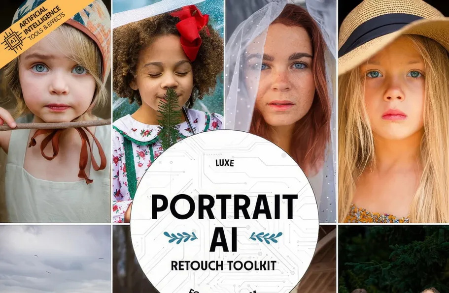 TheLuxeLens AI人工智能自适应肖像修饰LR预设Luxe Portrait AI  Presets