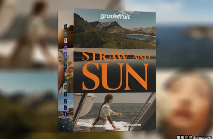 金色温暖户外场景电影LUT调色预设GradeFruit - Straw and Sun LUTs