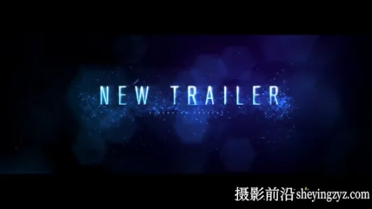 AE模板-粒子背景文字标题片头模板 Plasma Trailer title