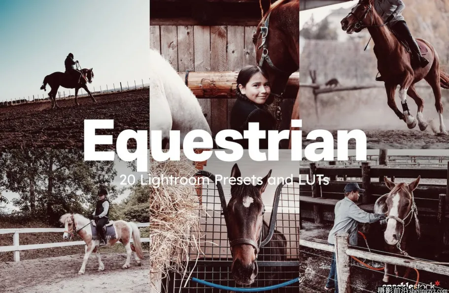 AI自适应lr预设lut预设 Equestrian Lightroom Presets and LUTs