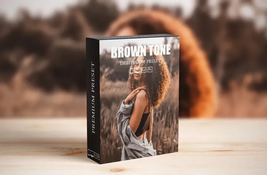 棕色情绪人像LR预设手机调色滤镜 Moody Brown Lightroom Presets