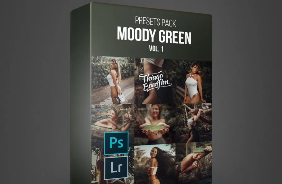 情绪电影胶片人像Lightroom预设 Thiago Bonfim – MOOD GREEN VOL.1