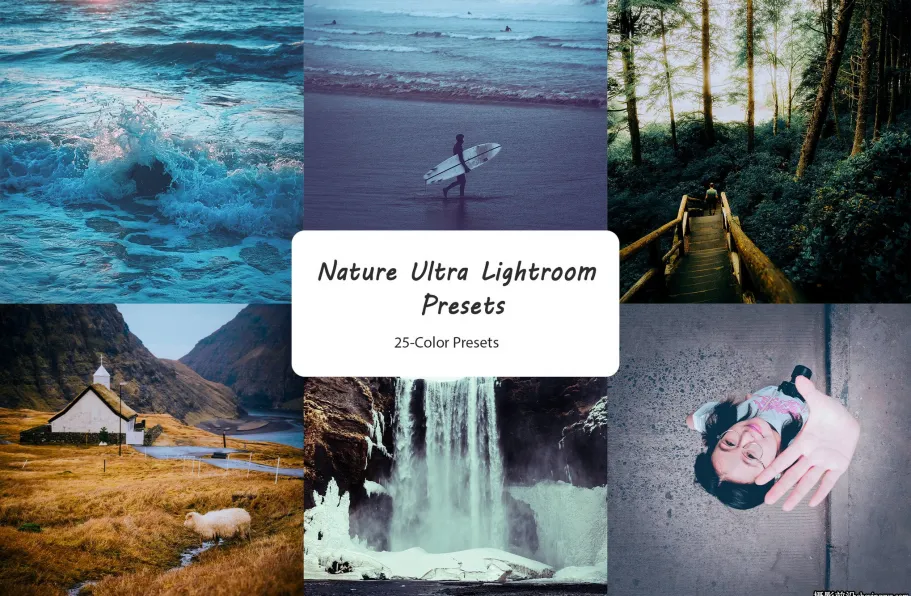 25种旅行电影胶片色彩LR预设/PS预设 Nature Ultra Lightroom Presets
