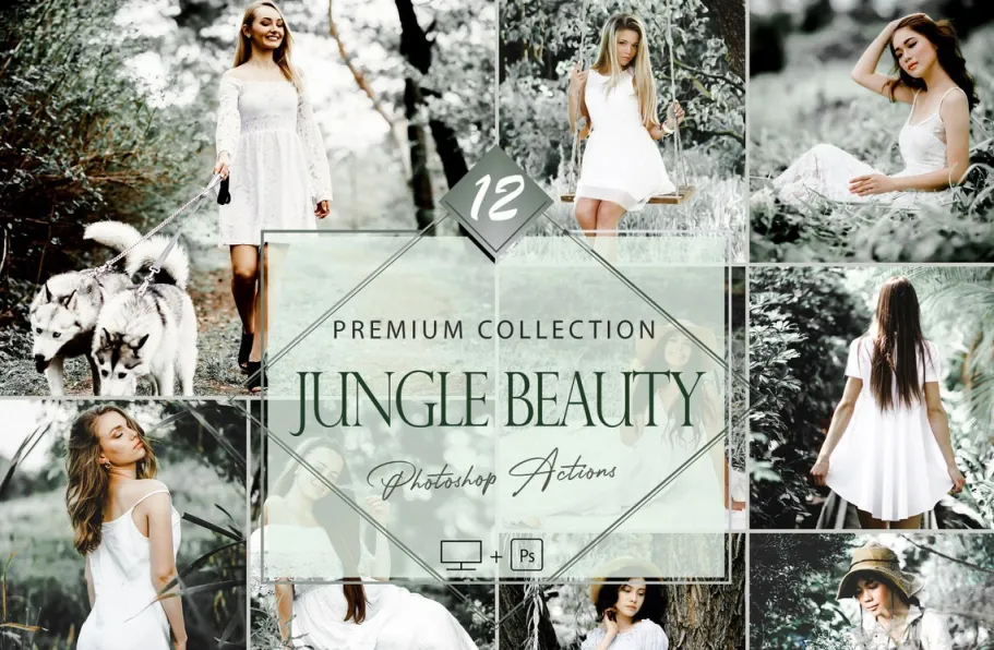 去饱和中性灰LR预设手机LR预设 Jungle Beauty Lightroom Presets