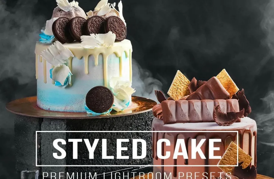 明亮通透美食Lightroom预设ACR预设 STYLED CAKE Lightroom Preset