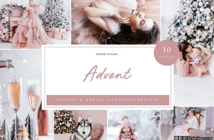 唯美梦幻冬季人像调色LR预设ACR调色预设 Advent Lightroom Presets