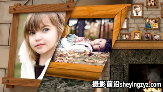 温暖的回忆照片Fireplace Warm Photo Memories 5875425