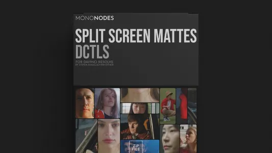 MONONODES – SPLIT SCREEN MATTES DCTLS V1.0 分屏布局DCTL达芬奇插件