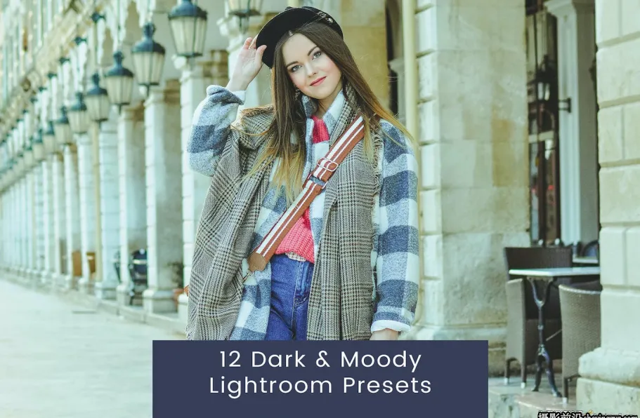 12种免费电影情绪人像调色lr预设 Dark &amp; Moody Lightroom Presets