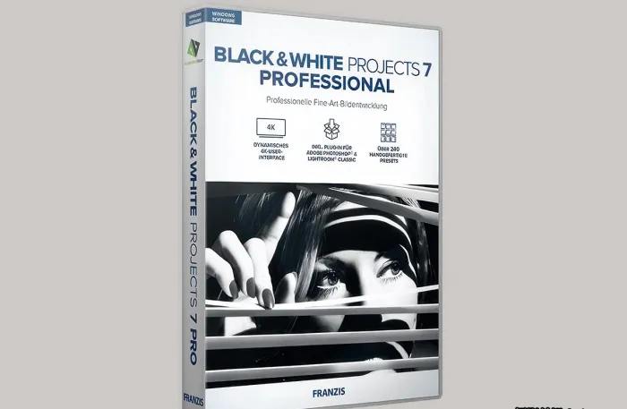 PS黑白图像插件Franzis BLACK WHITE 7 projects 7.23专业汉化版