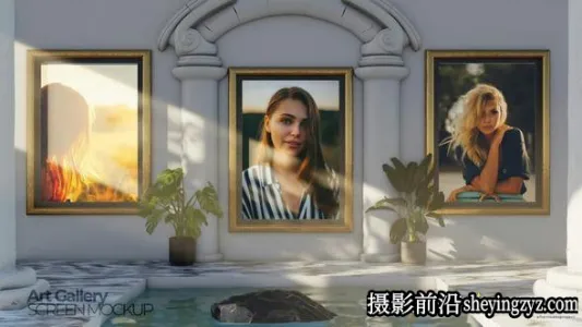 AE模板-室内展厅照片相册展示片头模版 Art Gallery