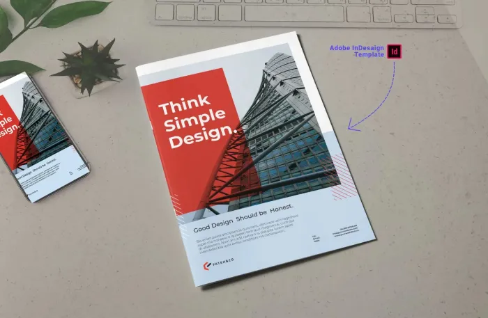 2025年企业商业宣传册手册设计InDesign模板