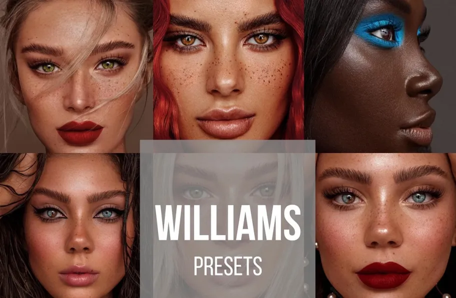 完美质感人像修饰LR预设ACR调色预设 Tamara Williams Skin Preset