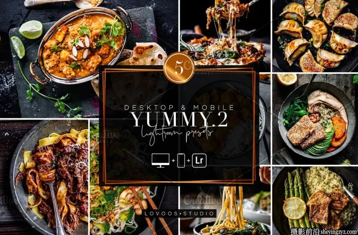 电影美食摄影后期Lightroom预设YUMMY VOL.2 Lightroom Presets