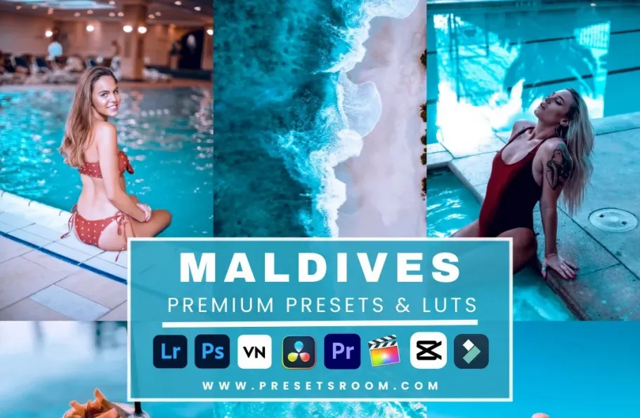 青橙色电影人像LR预设手机预设 Maldives lightroom presets & luts