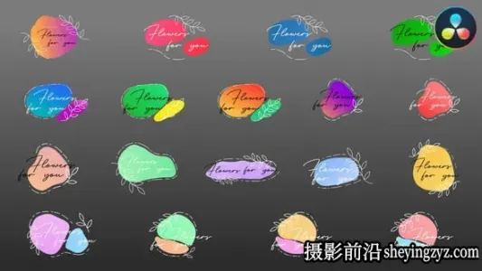 达芬奇模板-实用时尚文本动画简约标题 VH-38337325