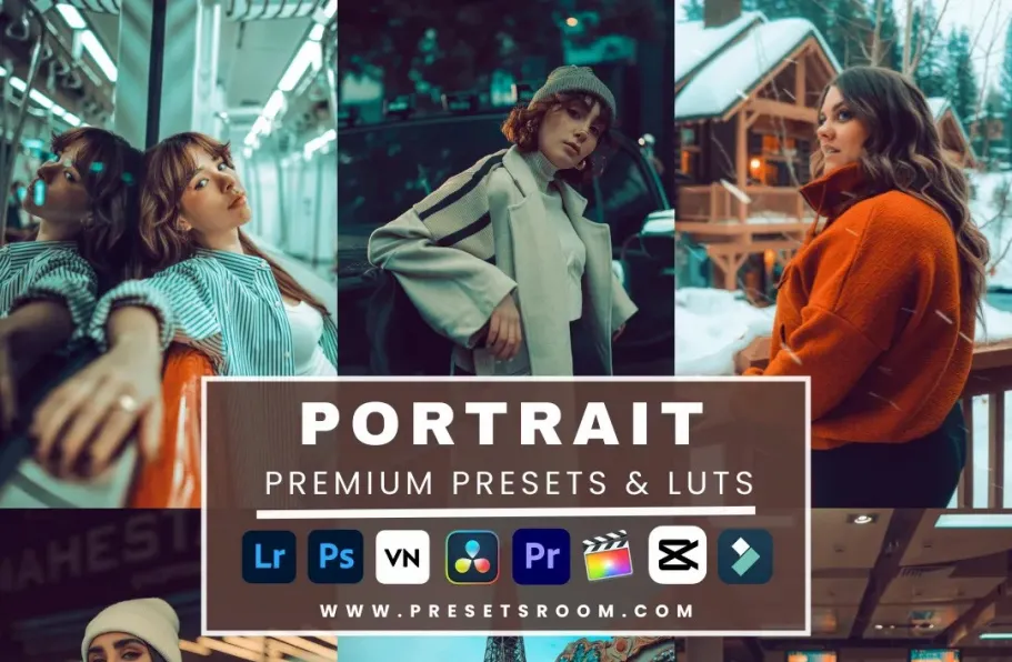 2025电影肖像LR预设及LUT预设 Portrait Lightroom Presets & Luts