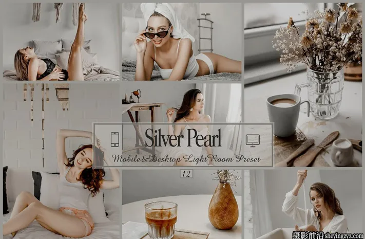 中性灰胶片网红打卡人像Lr预设Silver Pearl Lightroom Presets