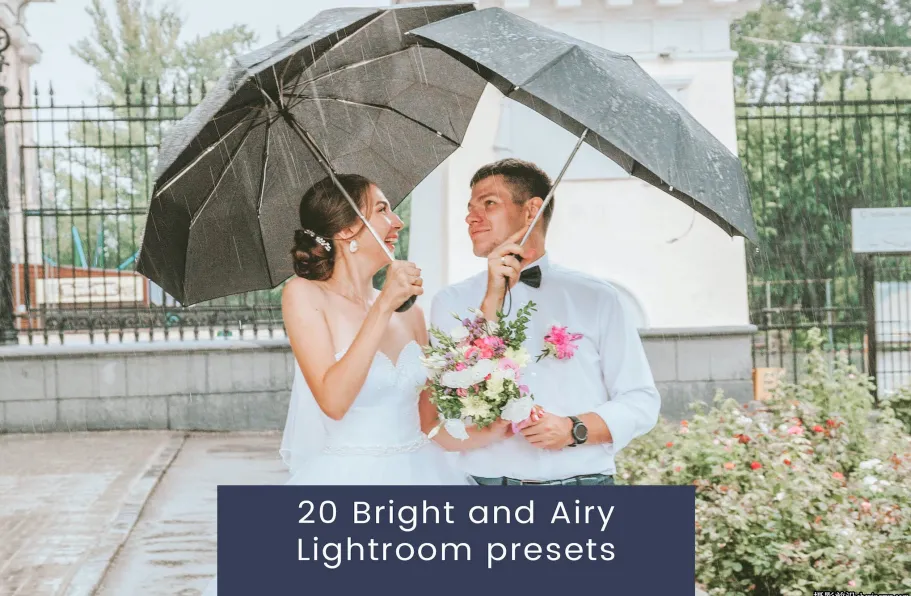 明亮通透婚礼人像LR预设ACR预设Bright and Airy Lightroom presets