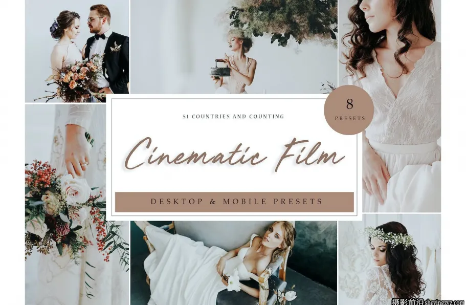 8种冬季电影婚礼调色Lr预设Lightroom Presets - Cinematic Film