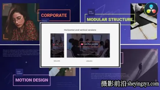 达芬奇模板-时尚酷炫且现代的幻灯片模板 38490893