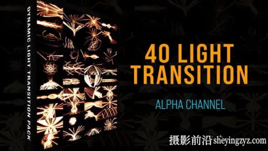 AE模板-40组光线特效视频转场模板- Light Lines Transition Pack