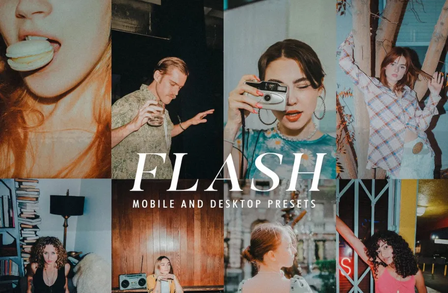 闪光电影胶片LR预设CVR Presets - Flash Film Lightroom Presets