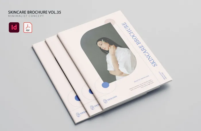医美护肤手册第35卷InDesign模板