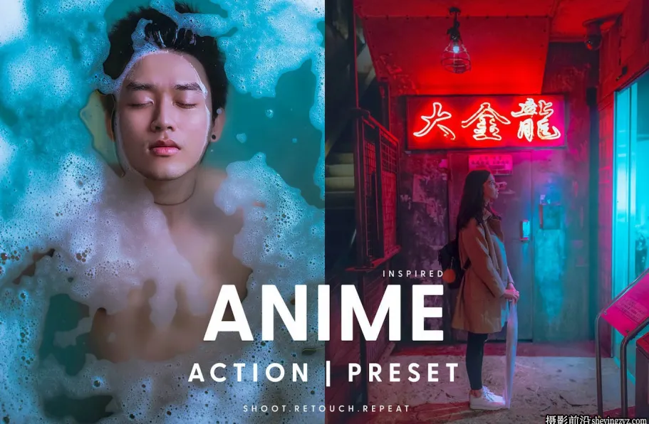 日系动漫电影色彩L预设及PS动作  ANIME - Actions & Presets