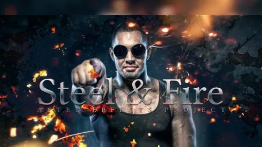 AE模板-电影标题宣传片头模板 Steel Fire – Cinematic Titles