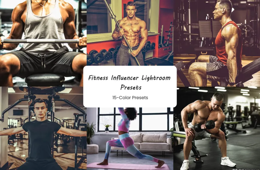 健身人像调色lr预设ACR预设 Fitness Influencer Lightroom Presets