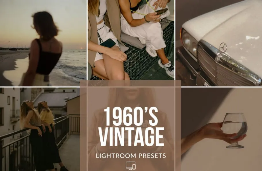 60年代电影胶片仿真LR预设手机预设 VINTAGE LIGHTROOM PRESETS