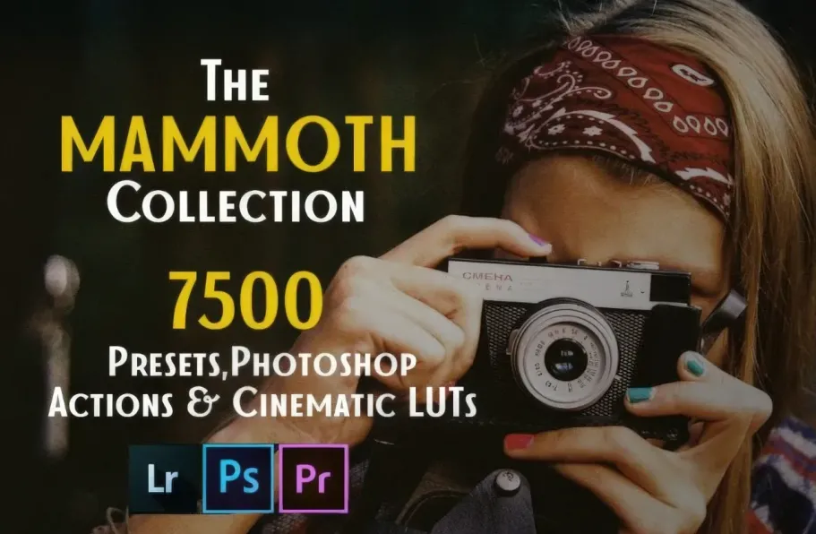 7500个Lightroom预设/手机调色滤镜和电影LUT调色预设合集