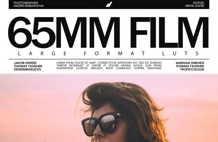 CINECOLOR - Large Format LUTs 65MM大画幅电影胶片调色LUT预设