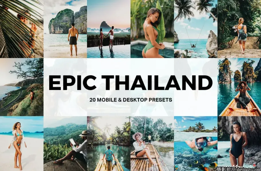泰国旅拍人文风光LR预设 Epic Thailand Lightroom Presets and LUTs