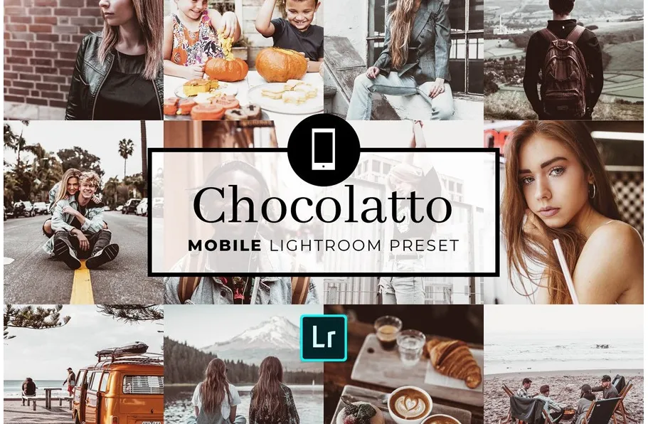 INS网红人像VSCO胶片LR预设手机lr预设Chocolatto Lightroom Presets