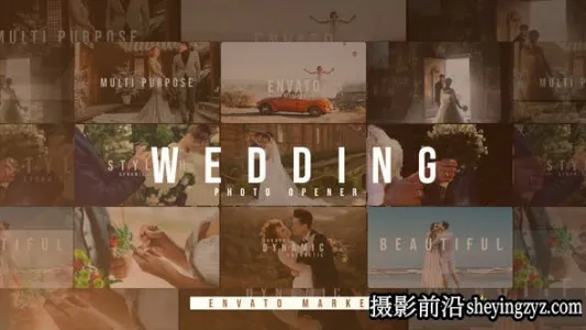 AE相册模板-婚礼照片相册幻灯片开场模版 Wedding Slideshow